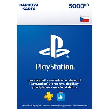PlayStation Store – Kredit 5000&nbsp;Kč – CZ Digital
