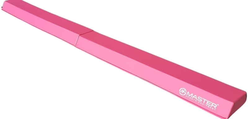 MASTER Gymnastická kladina EVA 240 × 15 cm, skládací, růžová