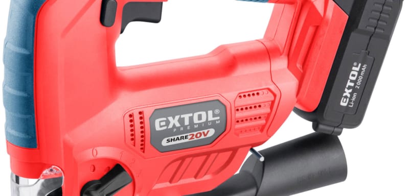 EXTOL PREMIUM Pila přímočará AKU SHARE20V 8891824 (1 × 2 Ah)