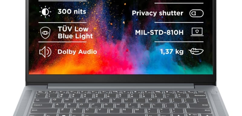 Lenovo IdeaPad Slim 3&nbsp;14AMN8 Arctic Grey (bez adaptéru)