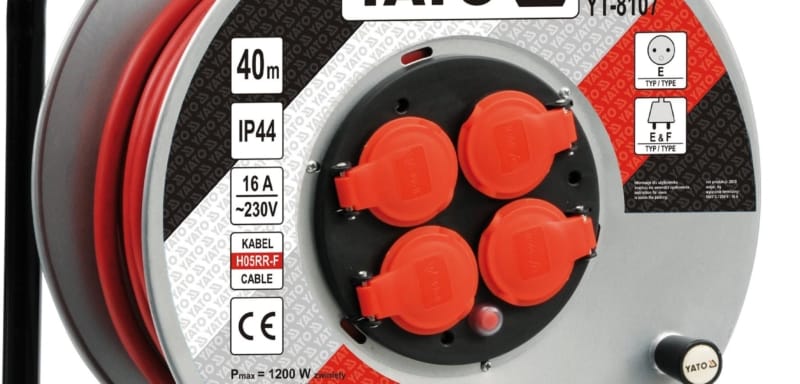 YATO Prodlužovák bubnový 40&nbsp;m plast YT-8107