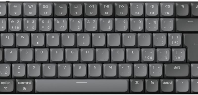 Keychron K3 Max QMK/VIA Wireless White Backlight Gateron Brown Switch – CZ/SK
