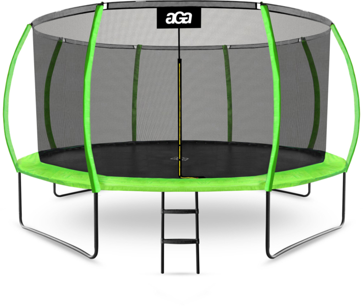 Aga SPORT EXCLUSIVE Trampolína 430 cm světle zelená + ochranná síť +