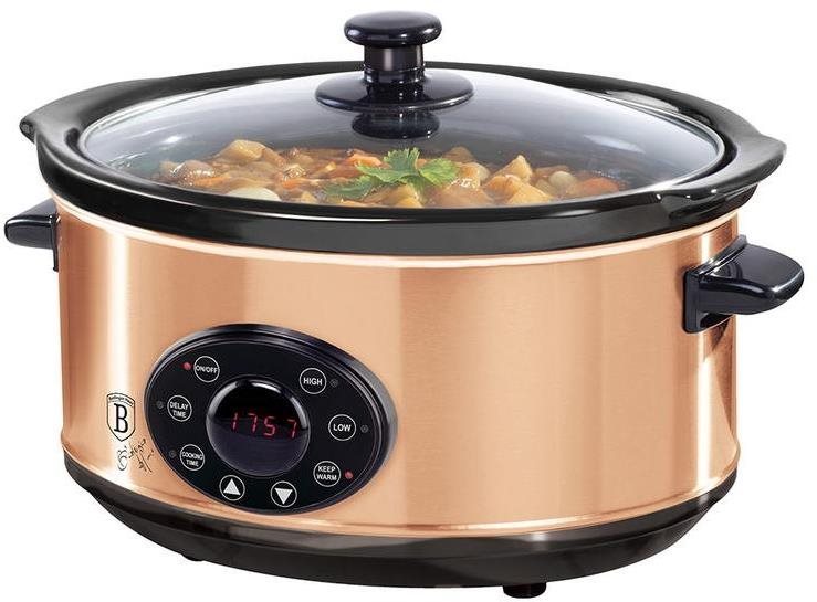 BERLINGERHAUS Pomalý hrnec s&nbsp;poklicí Slow Cooker 3,5&nbsp;l Black Rose Collection