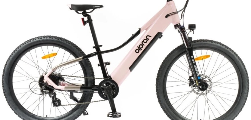 Olpran 26″ E-MTB Pluma růžová/černá/šedá