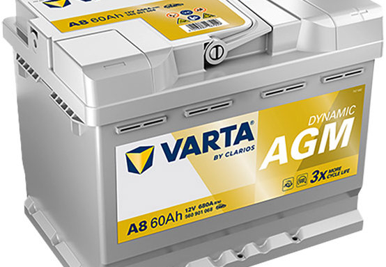 VARTA Silver Dynamic AGM 60 Ah, 12 V, A8 (D52), AGM