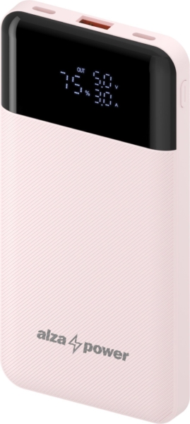 AlzaPower Parade Gen2&nbsp;10000mAh Power Delivery (22,5W) růžová