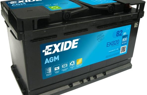 EXIDE START-STOP AGM, 82Ah, 12V, EK820
