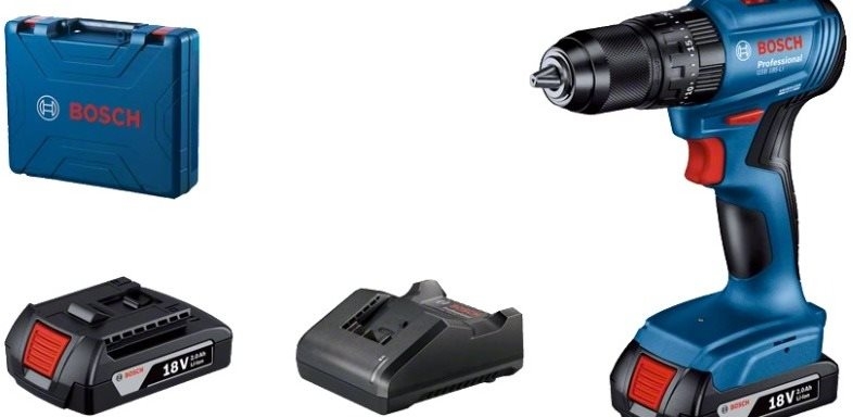 BOSCH Professional Vrtačka AKU s&nbsp;příklepem GSB 185-LI, kufr 0.601.9K3.100 (2 × 2 Ah)