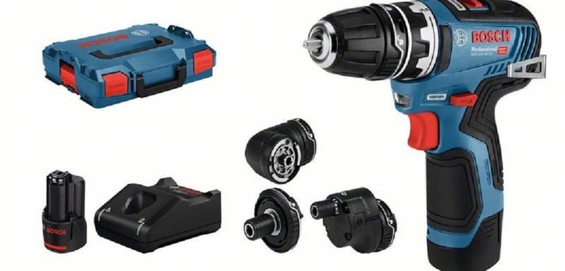 BOSCH Professional Vrtačka AKU GSR 12V-35 FC, L-BOXX, 3 nástavce 0.601.9H3.000 (2 × 3 Ah)