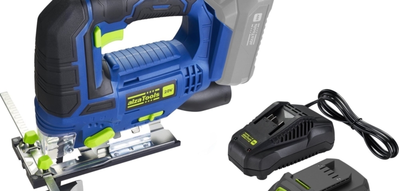ALZATOOLS Přímočará pila AKU CJS20V BatteryONE 20V s&nbsp;nabíječkou (1×2 Ah)