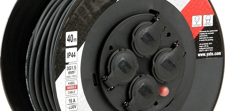 YATO Prodlužovák bubnový 4zásuvky IP44&nbsp;16A  40&nbsp;m YT-81054