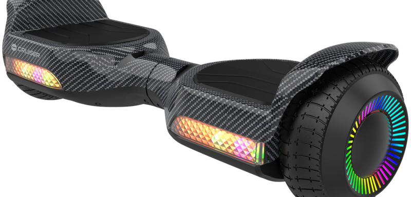 Rebel ZAB0015 Hoverboard LED RGB, 100 kg, 2 × 120 W, Carbon černý