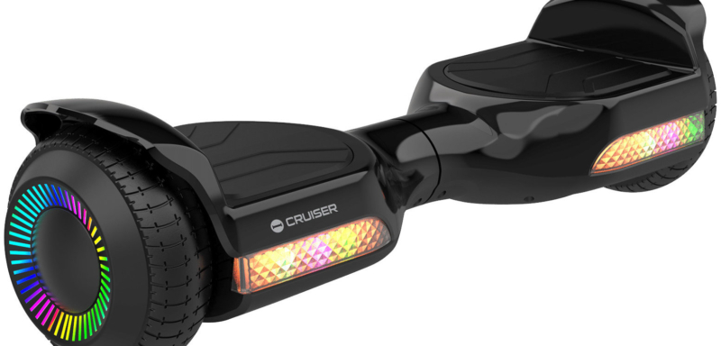 Rebel ZAB0016 Hoverboard LED RGB, 100 kg, 2 × 120 W, černý