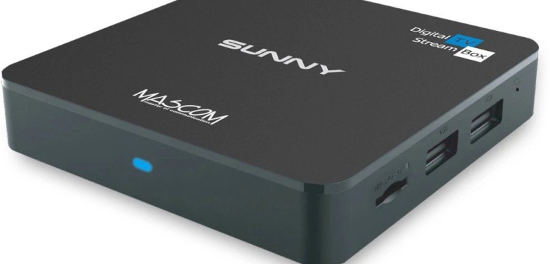 Mascom Sunny Android TV box, 4K HDR, WiFi, BT, Oneplay, Netflix