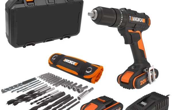 WORX Vrtací šroubovák AKU WX370 (2×2 Ah)