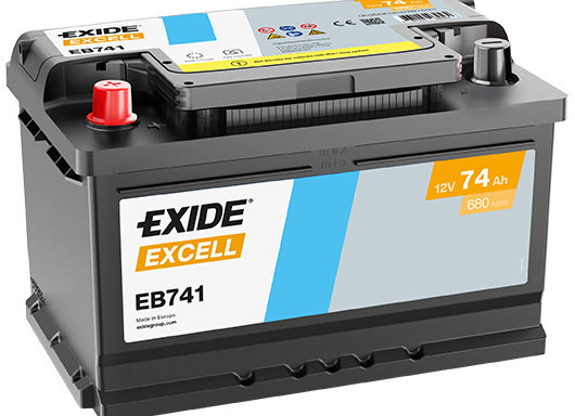 EXIDE Excell 74Ah, 12V, EB741