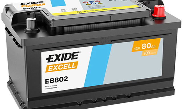 EXIDE Excell 80Ah, 12V, EB802
