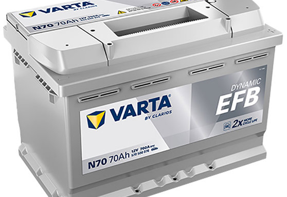 VARTA Blue Dynamic EFB 70Ah, 12V, N70