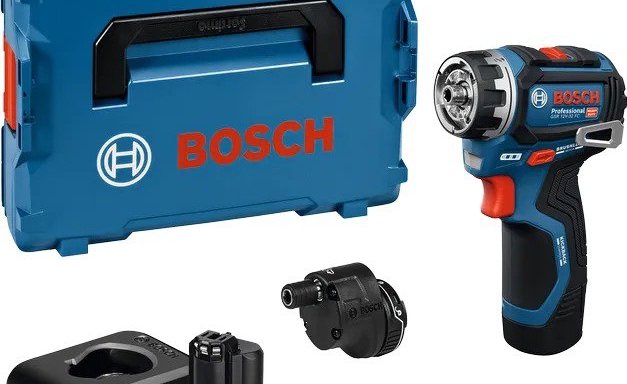 BOSCH Professional Vrtačka AKU GSR 12V-32 FC, L-BOXX, nástavce 0.601.9N7.101 (2 × 2 Ah)