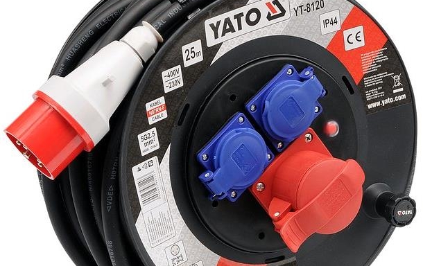 YATO Prodlužovací kabel třífázový na bubnu 25m YT-8120