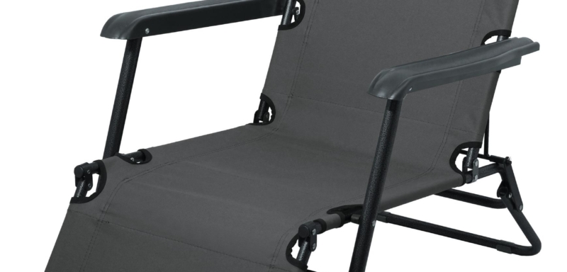 CATTARA Kempingové křeslo/lehátko COMFORT antracit
