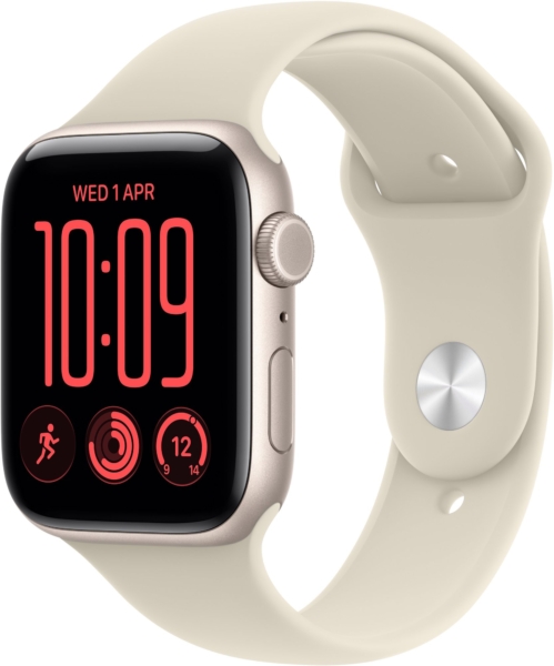 Apple Watch SE 3 Cellular 40mm Hvězdně bílý hliník s&nbsp;pískovým sportovním řemínkem