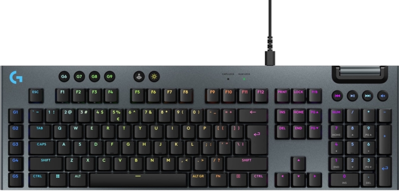 Logitech G915 X, černá – US INTL