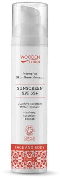 Wooden Spoon Opalovací mléko na tělo a&nbsp;tvář SPF 35+ 100 ml
