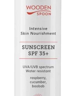 Wooden Spoon Opalovací mléko na tělo a&nbsp;tvář SPF 35+ 100 ml