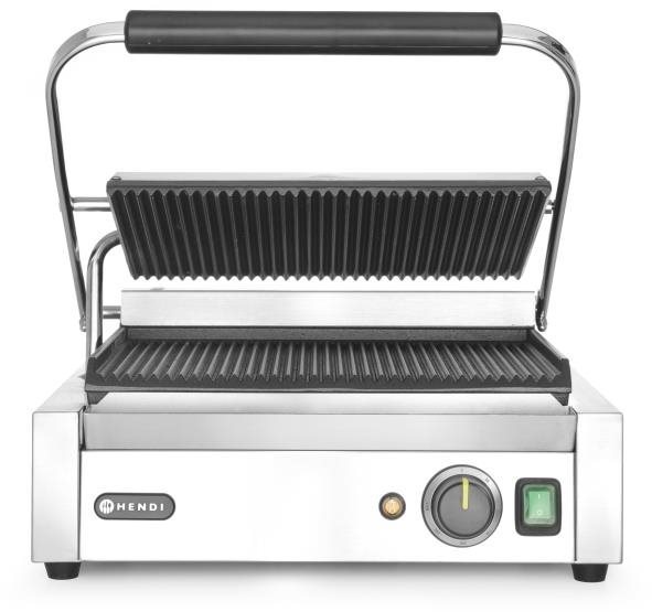 HENDI kontaktní gril panini, oboustranně žebrovaný 263655