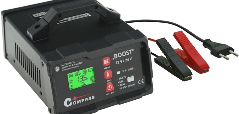 COMPASS Nabíječka BOOST 10Amp microprocesor 12/24V PB/GEL/AGM/LiFePO4