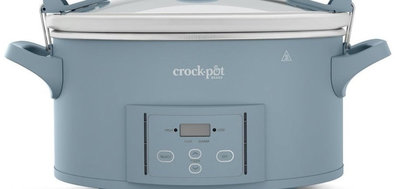 Crockpot Pomalý hrnec, 6,6 l, modrý, digitální, displej