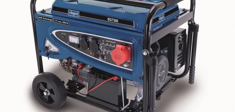 SCHEPPACH Rámová elektrocentrála 5500 W s&nbsp;regulací AVR a&nbsp;elektrostartem, SG 7300