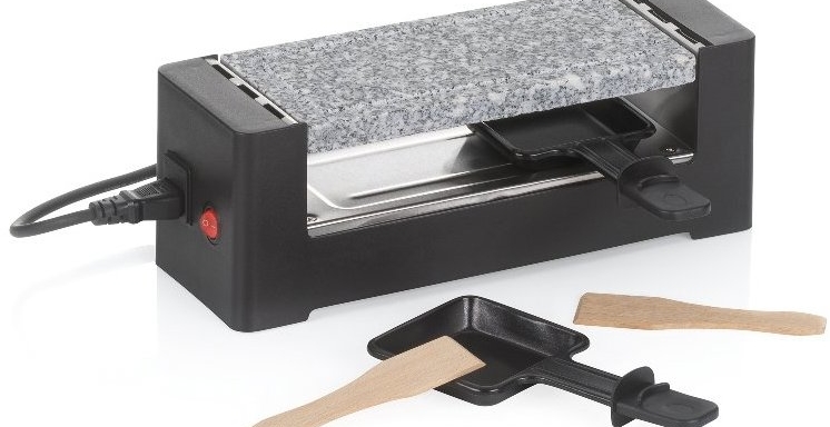 KELA Raclette/kámen Tomül granit black 2 osoby 33 × 11 × 11,5 cm