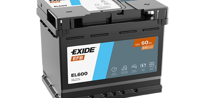 EXIDE START-STOP EFB 60Ah, 12V, EL600